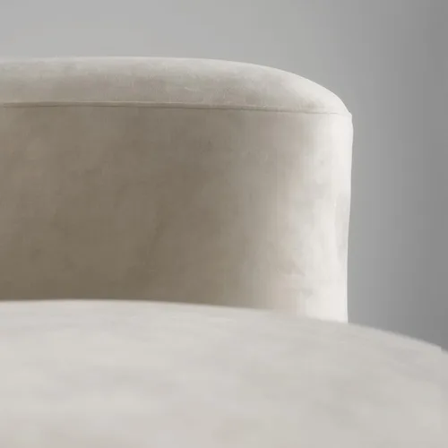 Miniatura 10 de Acanva - Sofá de terciopelo con respaldo curvo y diseño moderno de lujo, sofá minimalista cómodo para sala de estar, apartamento, espacio