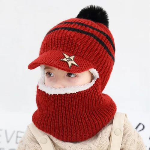Miniatura 2 de Mousmile Gorro de bebé para bebé, gorras, lindo y acogedor gorro cálido para niños y niñas de 2 a 7 años