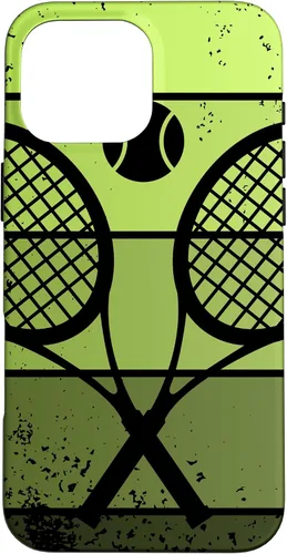 Miniatura 18 de Raqueta de jugador de tenis para iPhone 13 con cancha de pelota de tenis Vintage Retro Case
