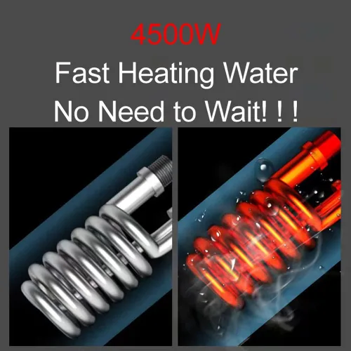 Miniatura 7 de Calentador de agua caliente instantáneo eléctrico Ducha eléctrica sin tanque Ducha Agua caliente Cocina Baño Calentador de agua instantáneo