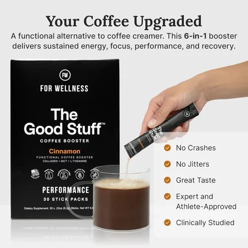 Miniatura 3 de The Good Stuff Potenciador de café de canela Crema de café saludable para concentración y energía Keto, crema en polvo no láctea con aceite