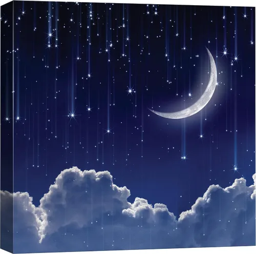 Miniatura 57 de Lienzo decorativo con diseño de un hermoso paisaje, para la decoración del hogar, The Cosmic Cloud, 12" x 12
