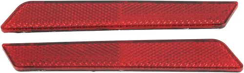 Miniatura 3 de TCT-MOTORPARTS Cubierta de pestillo de alforja reflectores rojos visibilidad para Harley Touring Road King FLT FLHT FLHTCU FLHRC Street Electra