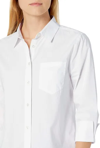 Miniatura 3 de Tienda Essentials - Camisa de popelina de manga 34 para mujer