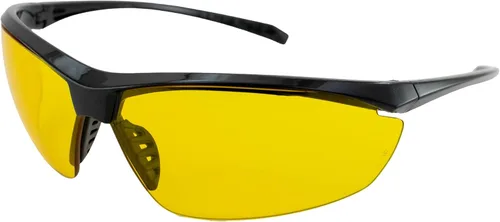 Miniatura 9 de Global Vision Lieutenant Wraparound - Gafas de sol de seguridad para motocicleta ANSI Z87.1 y MIL-PRF-32432, marco negro Lente Transparente
