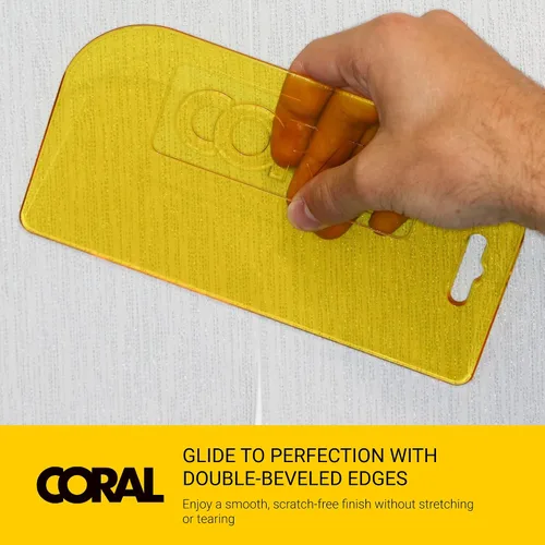 Miniatura 7 de CORAL Paperwiz 69500 - Papel tapiz 3 en 1, herramienta de alisado de costuras lisas y recortes, papel de pared, kit de aplicación más suave