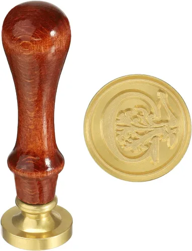 Miniatura 8 de YOKIVE Sello de cera del alfabeto, sello de letras con mango extraíble para decorar postales, ideal para festivales, bodas (dorado, rojo, letra J)