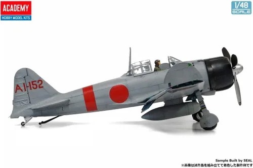 Miniatura 6 de Academy 12352 1/48 Armada japonesa Zero Ship Fighter Avión Tipo 21 Midway Battle Modelo de plástico
