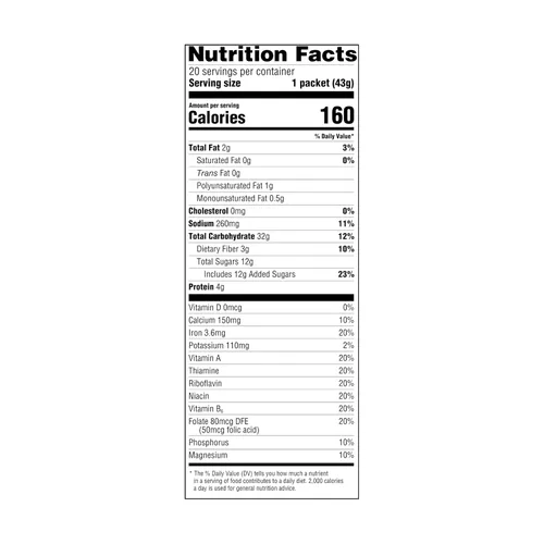 Miniatura 6 de Amazon Grocery, Avena instantánea de arce y azúcar morena, 1.51 onzas, 20