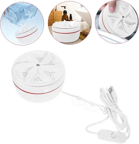 Miniatura 2 de HOMSFOU Lavadora portátil de 30 W Mini lavadora de viaje con alimentación USB para camisas y calcetines sincronización inteligente Limpieza profunda