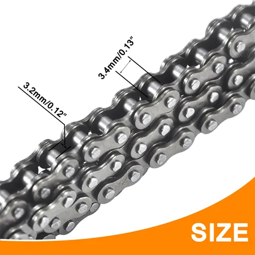 Miniatura 3 de HOLATO Cadena de transmisión de 25 eslabones 132 + eslabón maestro para Razor MX500 MX650 SX350 SX500 SX650 Rocket Bike Electric Off-Road Motocross