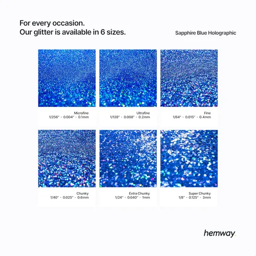 Miniatura 130 de Hemway - Purpurina para resina 100g, cristales metálicos plateados, copos súper gruesos para vasos de epoxi, cera de fusión
