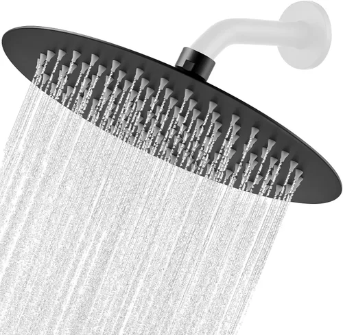 Miniatura 16 de Midanya Cabezal de ducha redondo de acero inoxidable de alta presión de alto flujo de acero inoxidable de 6 pulgadas, diseño ultrafino de alta