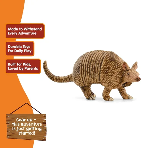 Miniatura 3 de Schleich Wild Life - Figura de Armadillo de juguete de animales salvajes, niños y niños pequeños a partir de 3 años