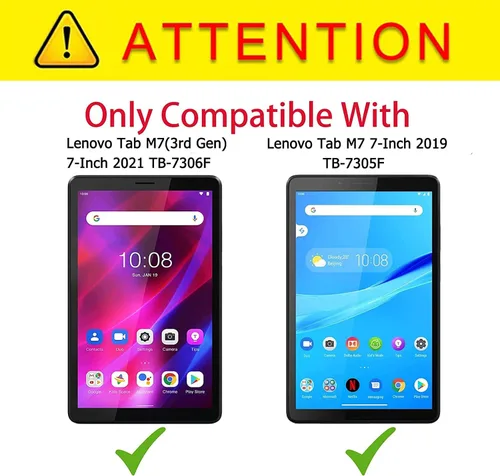 Miniatura 2 de Funda para Lenovo Tab M7 - Carcasa de silicona suave a prueba de golpes, cubierta protectora ligera para Lenovo Tab M7 (TB-7305F/X/i)