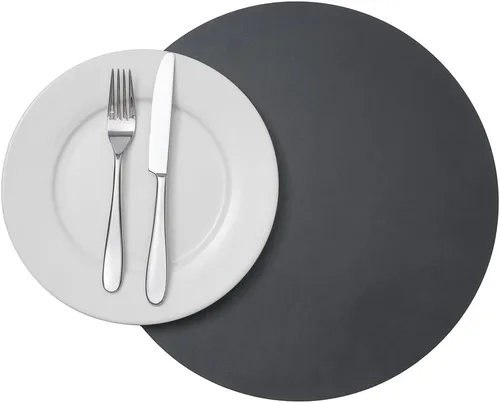 Miniatura 19 de Restaurantware Juego de 6 manteles individuales de cocina de 16 x 12 pulgadas para mesa de comedor en relieve, impermeables, con forma de huevo