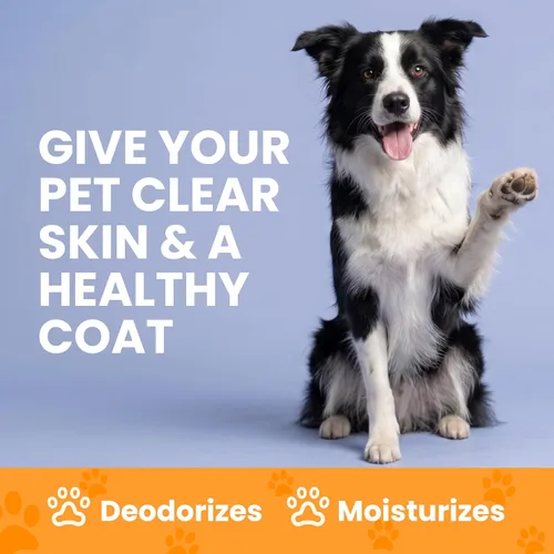 Miniatura 3 de Healthy Paw Life Champú calmante para perros – Lavado limpiador para perros y gatos, fórmula de azufre y ácido salicílico para irritación