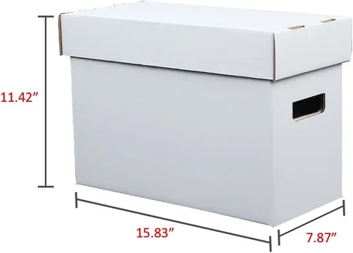 Miniatura 3 de G-PLUS Caja de almacenamiento para cómics de cómics con capacidad para 150-175 cómics, plegable, a prueba de humedad, 5