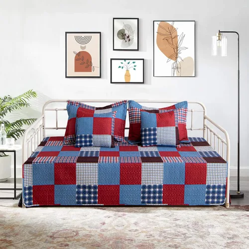 Miniatura 9 de Juego de Funda para Sofá Cama de 5 Piezas Juegos de Ropa de Cama para Sofá Cama Twin para Todas las Estaciones Edredón Ligero para Sofá Cama
