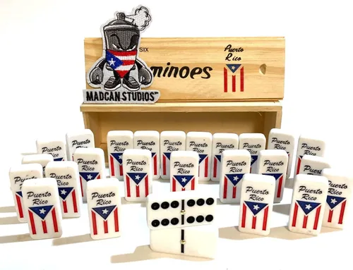 Miniatura 6 de Dominó de Puerto Rico, edición limitada, juego de dominó clásico puertorriqueño, edición Mad Can, estilo original de Broricua