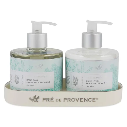 Miniatura 3 de Pre de Provence Collection Loción de manos emoliente suave y sedosa enriquecida con manteca de karité, sal marina, 11 onzas líquidas