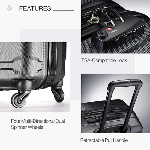 Miniatura 259 de Samsonite Omni PC - Maleta extensible rígida, Negro