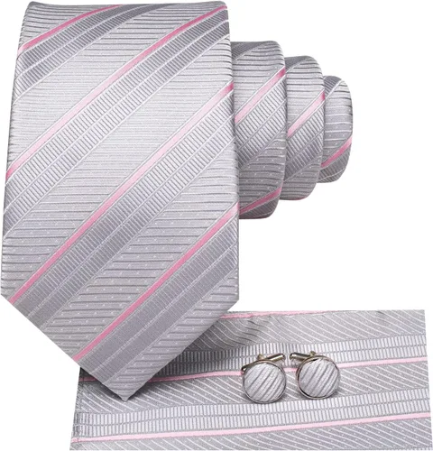 Miniatura 119 de Dubulle Corbata tejida de cachemira para hombre y gemelos de pañuelo para hombre, conjunto de gemelos para boda formal y negocios