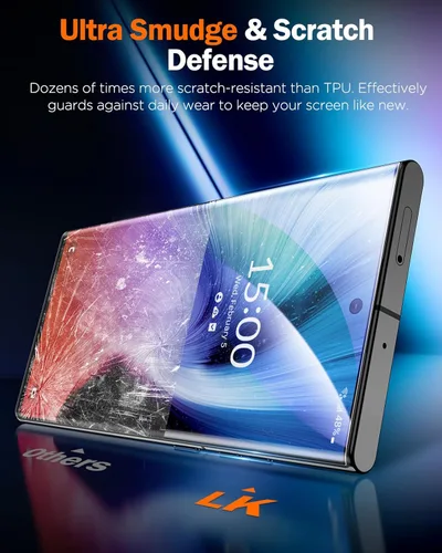 Miniatura 4 de LK Paquete de 2 para Samsung Galaxy S22 Ultra Protector de Pantalla, [Película de Nano Cerámica GAME-CHANGER] [Dureza 9H+]