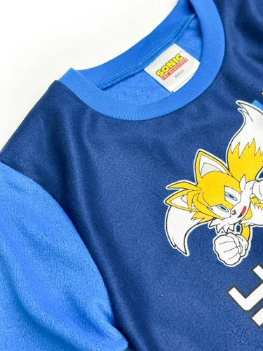 Miniatura 3 de Komar Kids Sonic the Hedgehog Christmas This Is How I Roll - Conjunto de pijama de manga larga para niño
