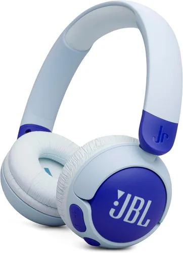 JBL Junior 320BT - Auriculares inalámbricos sobre la oreja para niños con JBL Safe Sound (<85dB), diseñados para niños, control parental con volumen