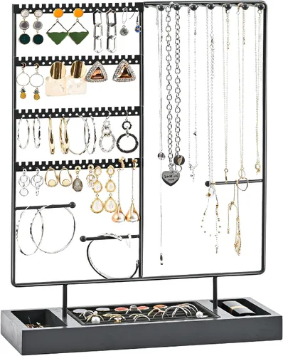 Miniatura 8 de ProCase - Soporte Organizador de Joyas con Soporte para Pendientes, Organizador de 6 Niveles con Forma de Árbol, Estante para Collares, Torre