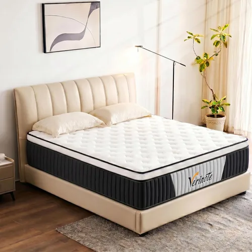 Miniatura 8 de 10 Inch Mattress,Medium Firm Hybrid Memory Foam & Pocket Springs for Pressure Relief CertiPUR-US Certified Fiberglass Free, 500 Night Trial