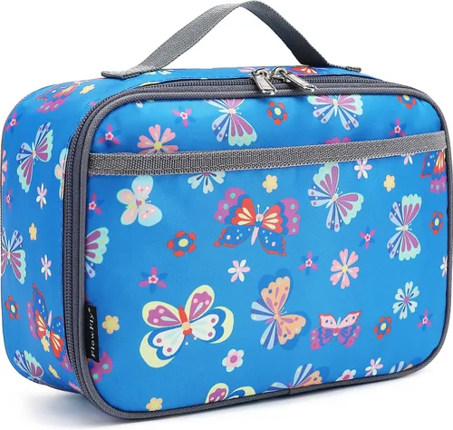 Miniatura 9 de FlowFly Lonchera para niños, bolsa suave aislada, mini hielera para el regreso a clases, kit de bolsa térmica para comidas, para niñas, niños, fútbol