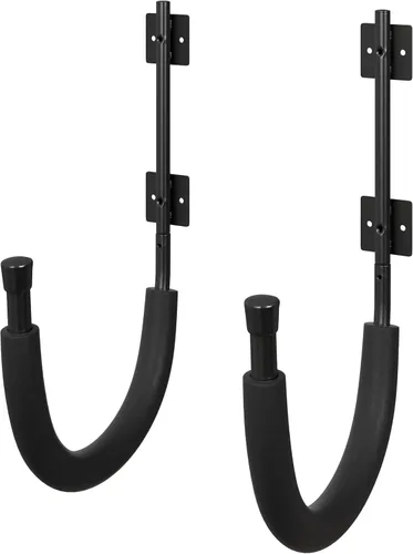 Paquete de 2 ganchos de almacenamiento para kayak, perchas de pared para kayak con capacidad de 100 libras por par para tablas de remo, tablas de