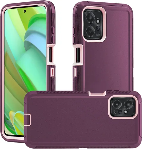 Miniatura 8 de Funda para Moto G Power 2021, Motorola G Power 2021, resistente a prueba de golpes, protección a prueba de polvo, 3 en 1, funda protectora Negro