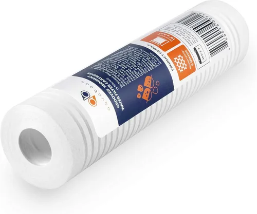 Miniatura 6 de Aquaboon cartucho de filtro de agua de sedimento ranurado, 10 pulgadas x 2.5 pulgadas, para cualquier unidad RO
