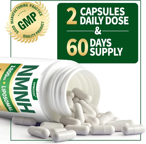 Miniatura 7 de Suplemento NMNH 1000mg - Alternativa de nicotinamida mononucleótido, aumenta NAD+ con resveratrol liposomal y nicotinamida ribósido NR, para células