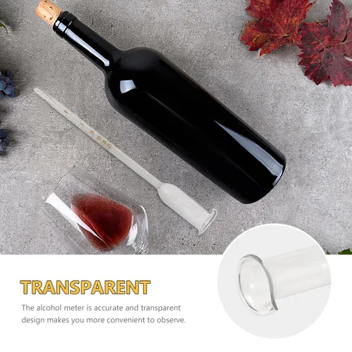 Miniatura 3 de Medidor de vino probador de vino vinómetro de vidrio portátil precisa 0-25 herramienta de medición de contenido para la fabricación de vino de licor