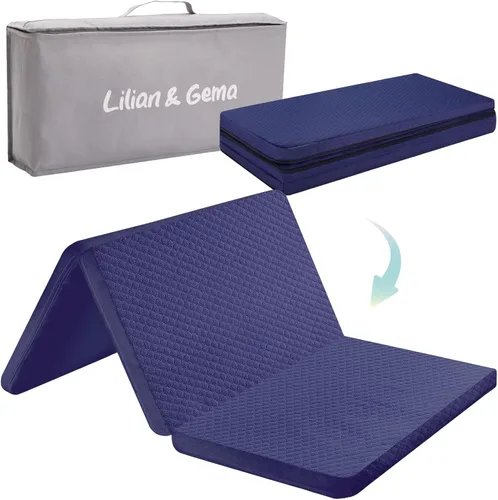 Miniatura 12 de Lilian&Gema Colchón Pack and Play de 38 x 26 x 1.5 pulgadas, almohadilla para colchón Pack N Play para corralito y corral de juegos, cubrecolchón