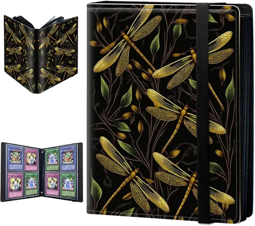 Miniatura 8 de Carpeta para tarjetas intercambiables, 4 bolsillos para tarjetas intercambiables, 160 bolsillos de doble cara, funda para tarjetas
