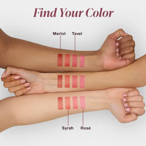 Miniatura 3 de Mineral Fusion Merlot 2 en 1 Lip & Cheek Stain Merlot, 0.10 onzas líquidas, rojo cereza profundo hidratante, de larga duración, color mate