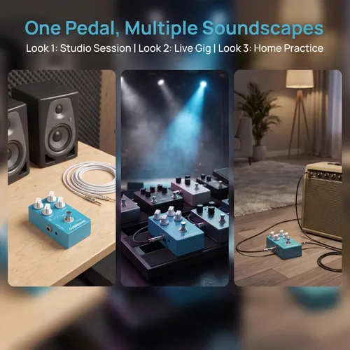 Miniatura 3 de Caline CP-12 Pure Sky OD - Pedal de guitarra Overdrive, tono altamente puro y limpio, True Bypass, para guitarra eléctrica Blues Rock Pop, estudio