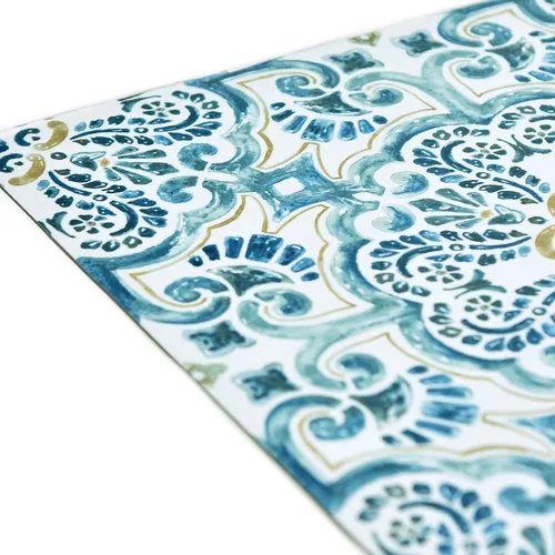 Miniatura 5 de FloorPops FP2477 Fontaine - Azulejos de suelo Peel & Stick, color azul