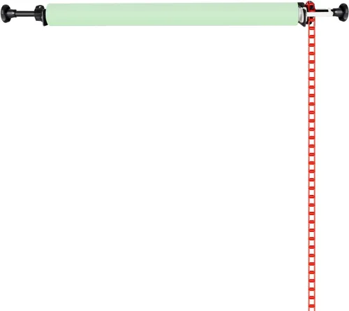 NEEWER Sistema de soporte manual de fondo para montaje en pared de un solo rodillo con 2 ganchos individuales, 2 barras de expansión, 1 cadena,