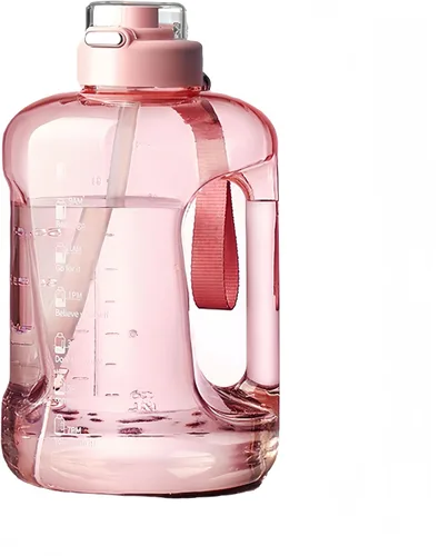 Miniatura 10 de Botella de agua motivacional de 50 onzas y 84 onzas, marca de tiempo, a prueba de fugas y sin BPA. Tapa 2 en 1 con pajilla, Tritan de grado