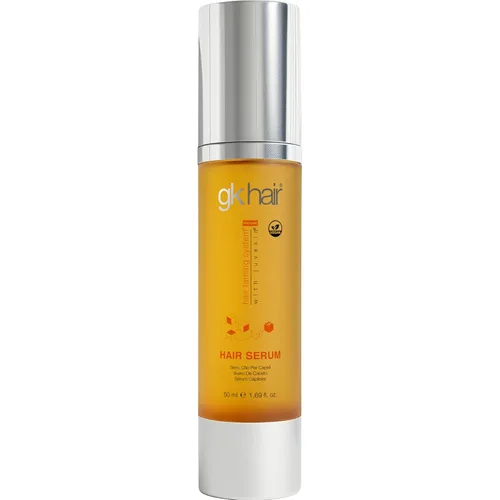 GK HAIR - Suero de aceite para el cabello de 1.69 onzas - Control suave del encrespamiento y mejora del brillo - Cabello seco, encrespado, dañado y