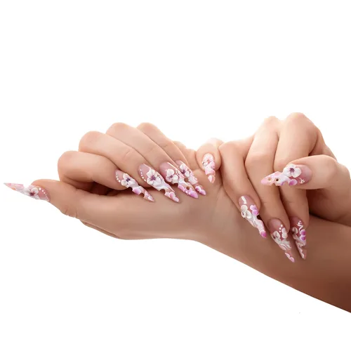 Miniatura 6 de Beaute Galleria Kolinsky Sable - Juego de 3 pinceles acrílicos ovalados para arte de uñas, pintura para detalles de manicura, bolígrafo para arte