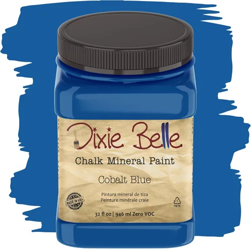 Miniatura 315 de Dixie Belle Paint Company - Pintura con acabado de tiza para muebles, color negro (Caviar), 1 galón, 128 fl oz, pintura mineral color rosa intenso