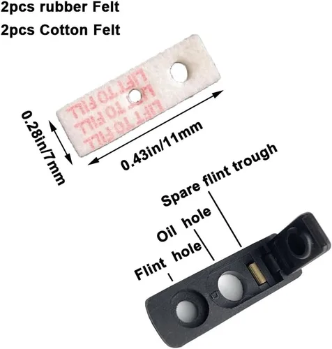 Miniatura 2 de Kit de reparación universal de repuesto para encendedor