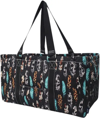 Miniatura 12 de NGIL Bolsa de comestibles reutilizable extra grande plegable de gran tamaño para comestibles, almacenamiento, picnic, playa, Flecha-negro